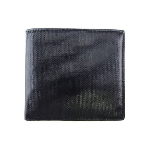 DIOR HOMME Bi -fold billing trotter PVC x leather Authentic USED T19815 - Picture 1 of 11